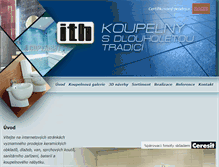 Tablet Screenshot of ith.cz